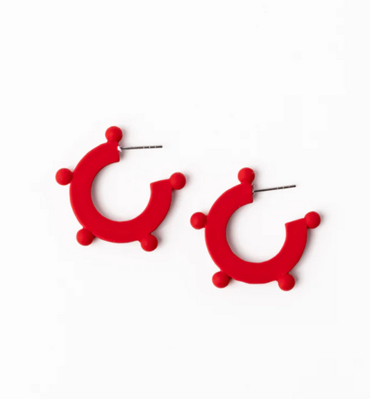 Michelle Mcdowell Astrid Earrings- Red