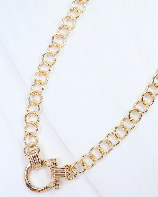 Caroline Hill Derry Horsebit Link Necklace