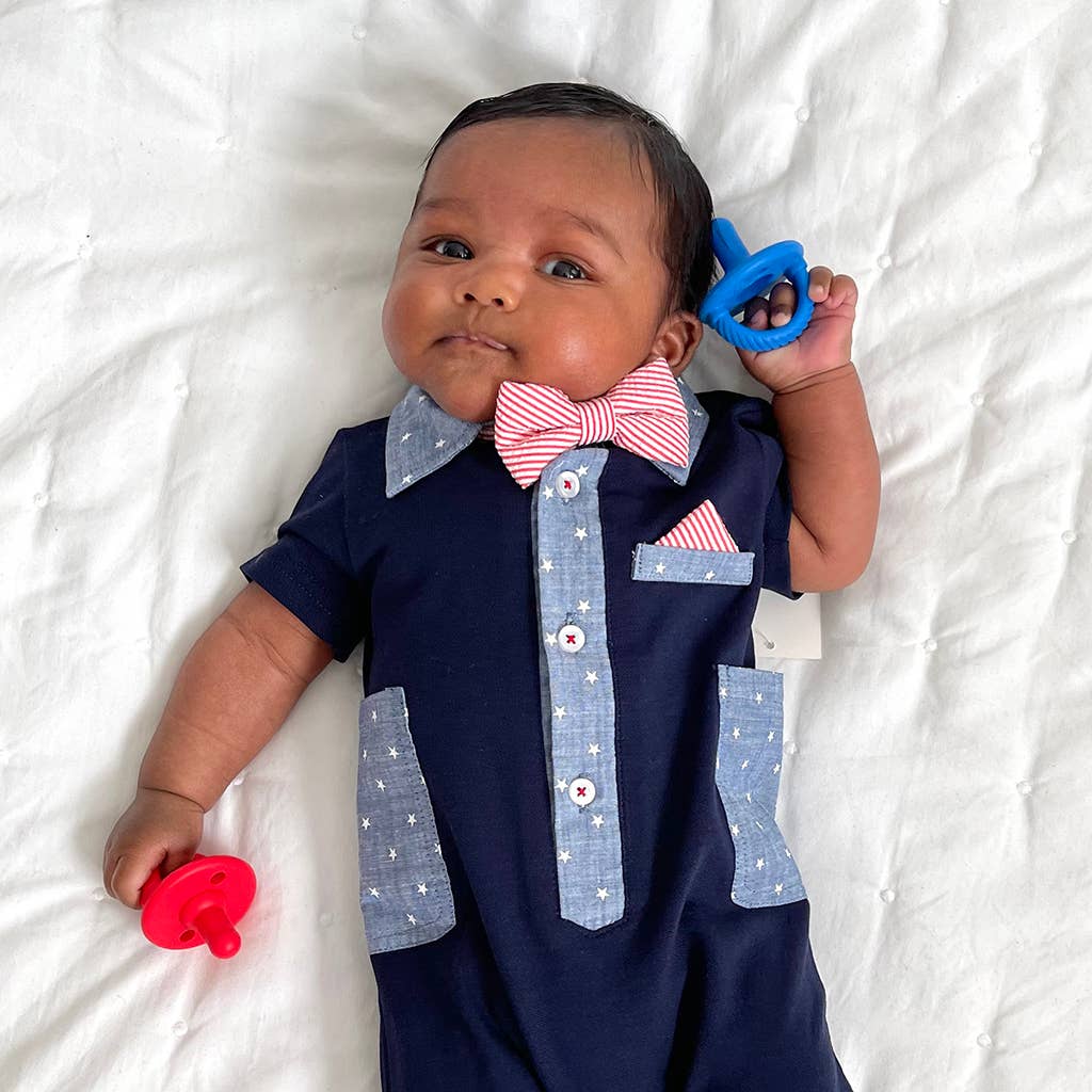 The Porch Sweetie Soother™ Pacifier Sets (2-pack): Robin's Egg Blue + Navy Cables