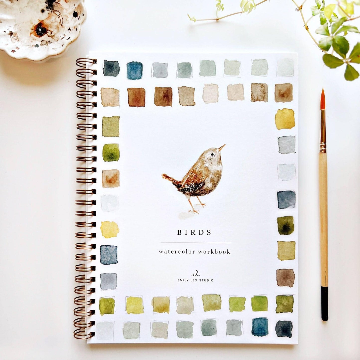 The Porch Birds watercolor workbook