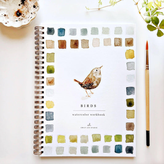 The Porch Birds watercolor workbook