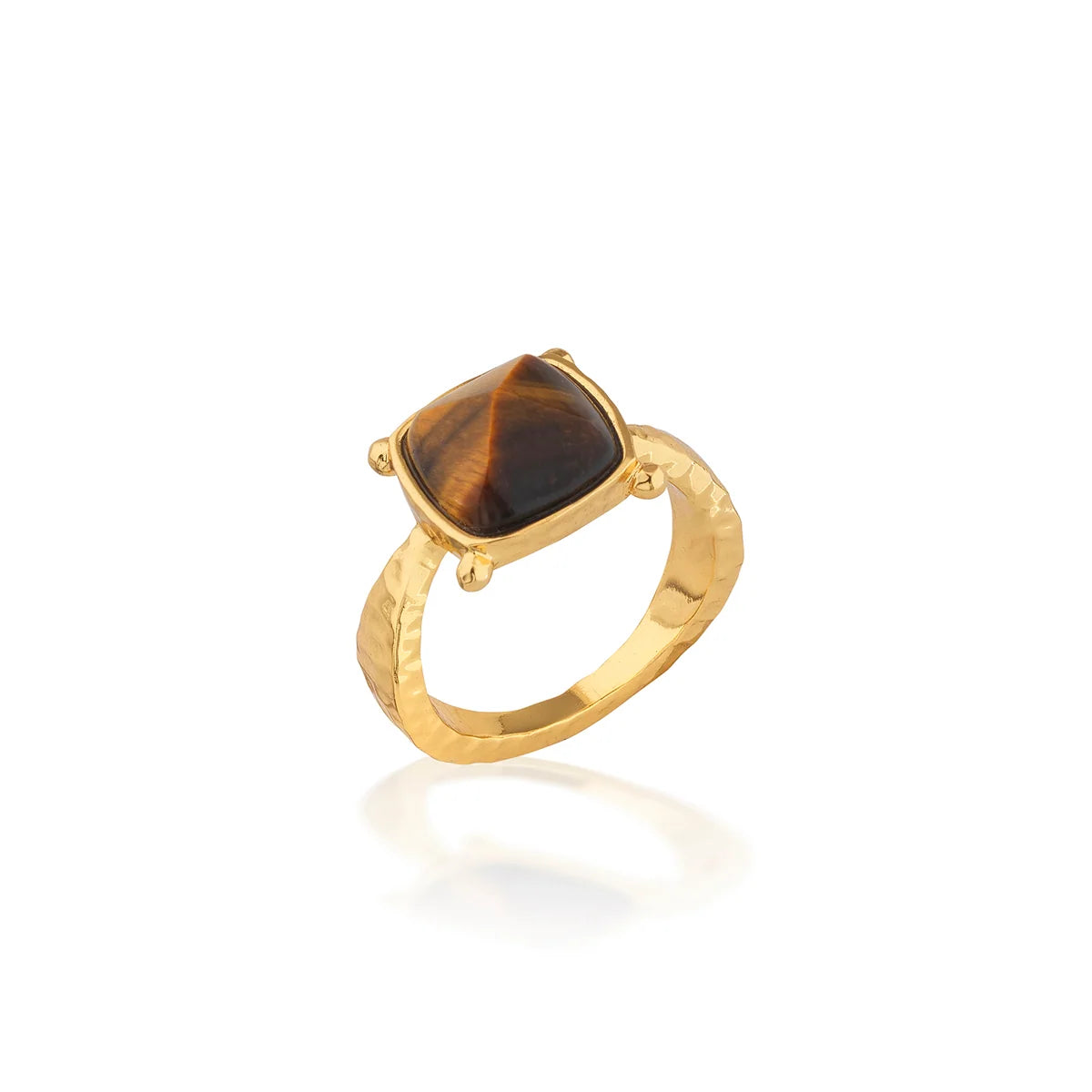 Capucine De Wulf Mystic Eye Gem Ring Tiger's Eye