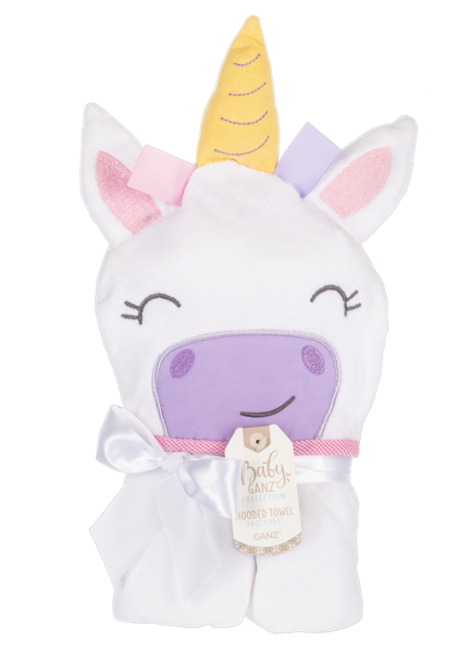 Ganz Hooded Towel - Unicorn