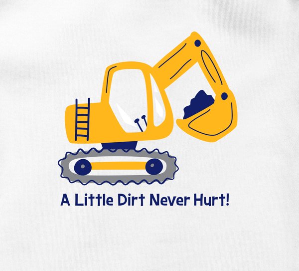 Ganz Tractor Diaper Shirt 3-6mth Size