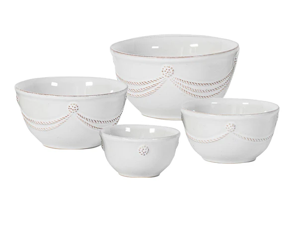 Berry & Thread Nesting Prep Bowl Set/4pc - Whitewash