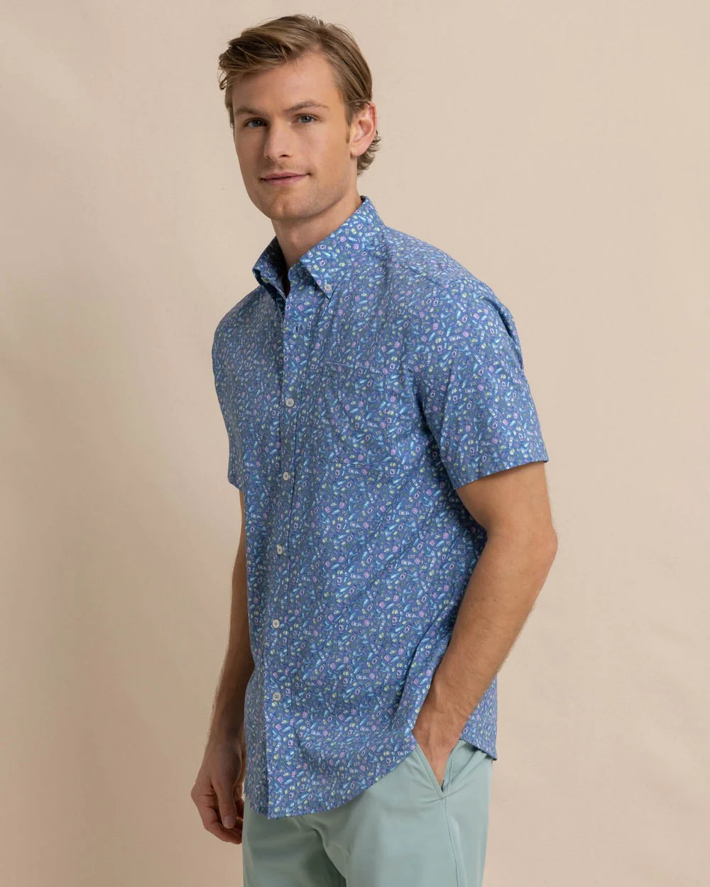 Southern Tide Intercoastal Dazed and Transfused Sport Shirt