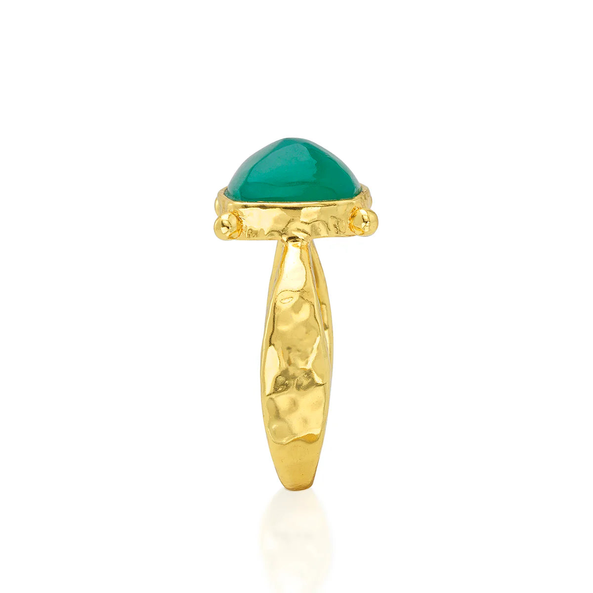 Capucine De Wulf Mystic Eye Gem Ring- Green Onyx