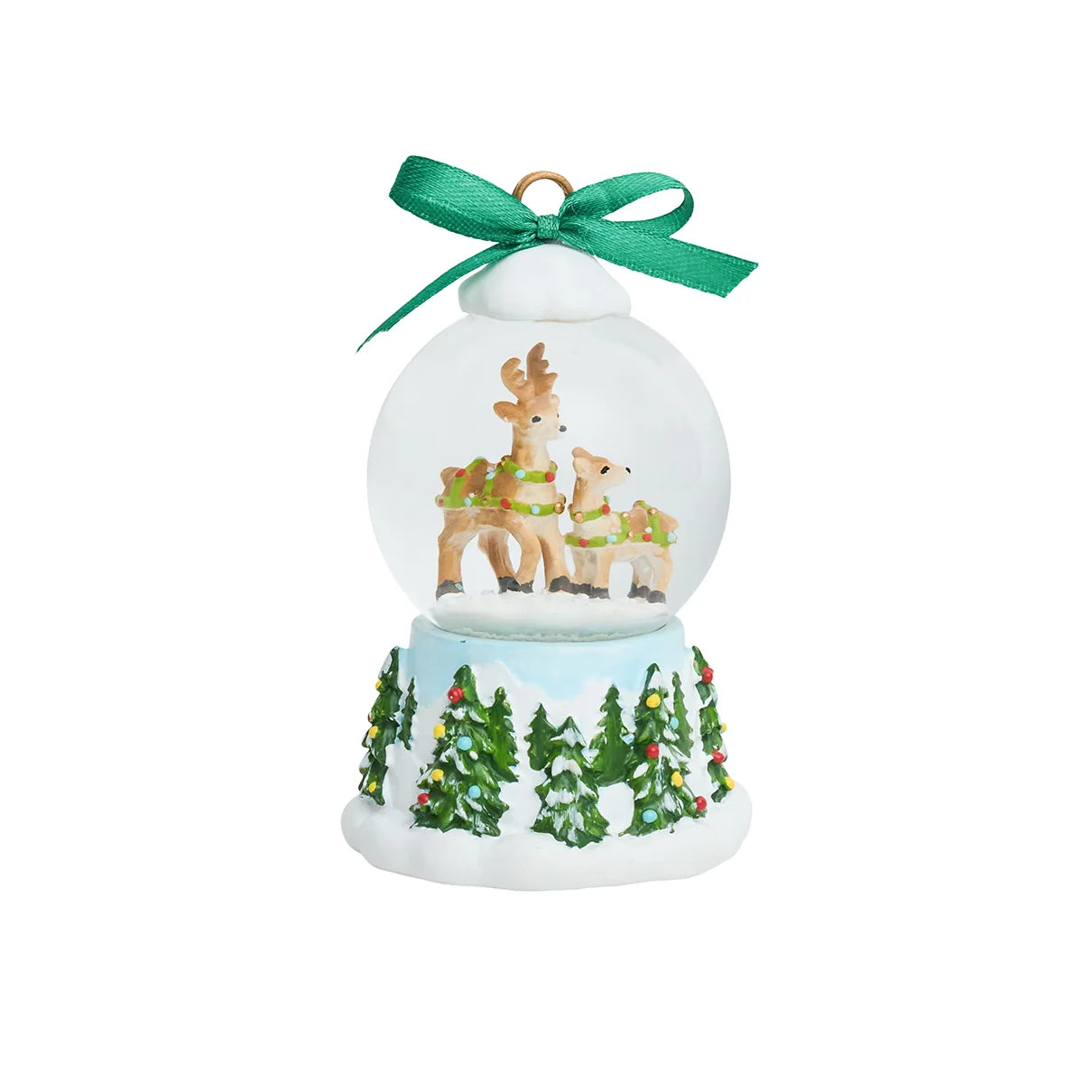 North Pole Reindeer Snow Globe Place Card Holder