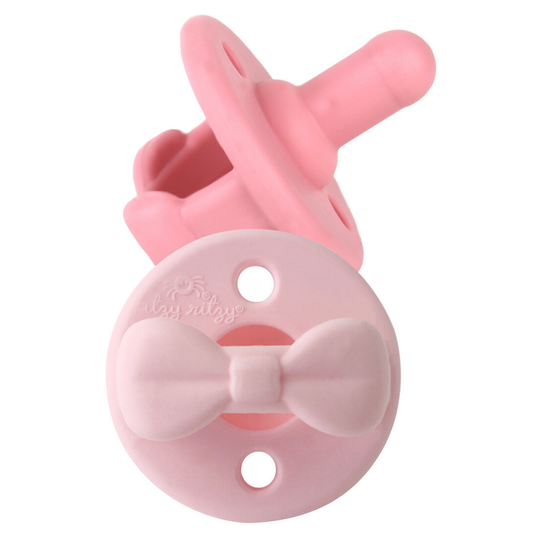 The Porch Sweetie Soother™ Pacifier Sets (2-pack): Pink Bows