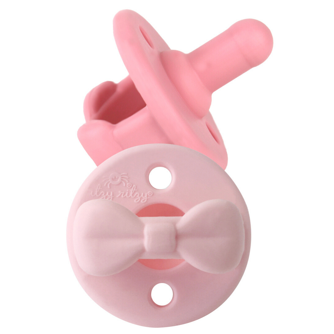 The Porch Sweetie Soother™ Pacifier Sets (2-pack): Robin's Egg Blue + Navy Cables