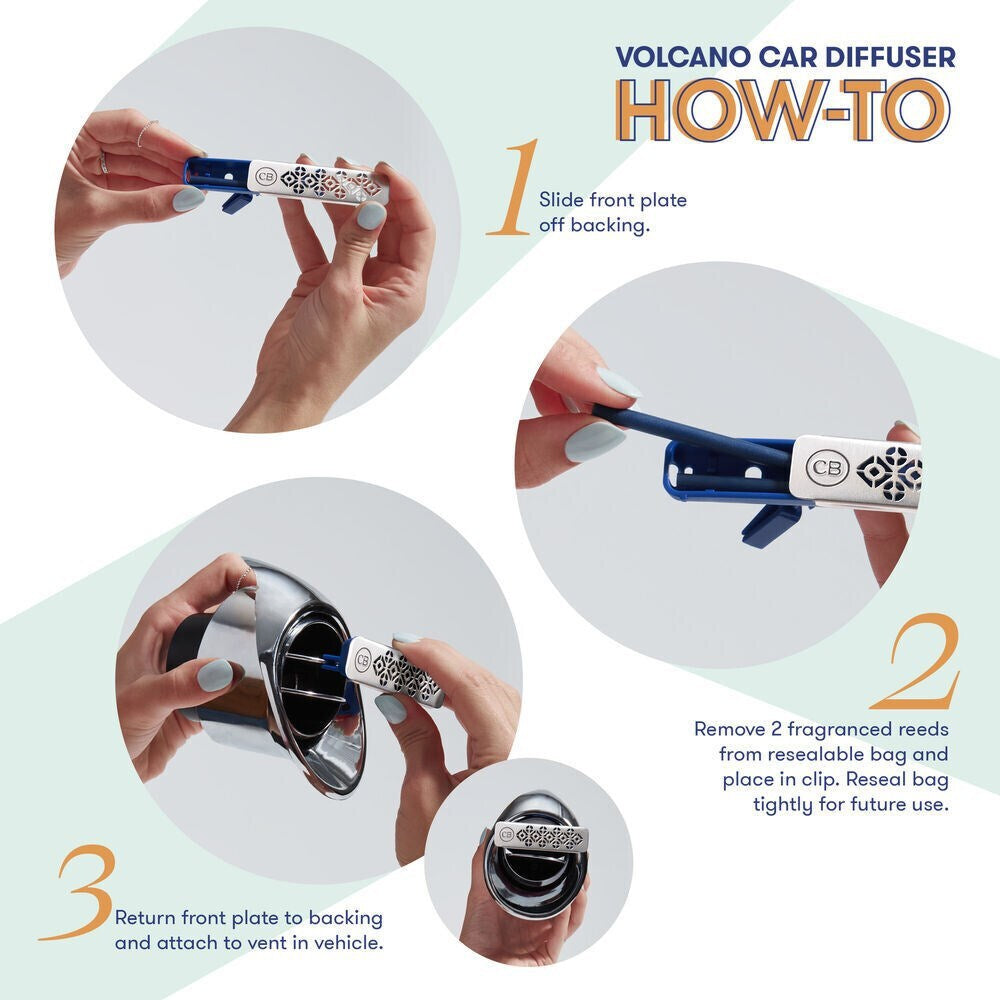 Volcano Signature Fragranced Car Diffuser + Refill