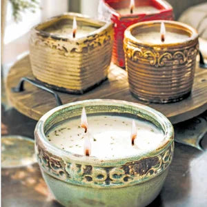 The Porch Swan Creek Candle Company Pottery Luscious Lemon Vanilla Candle
