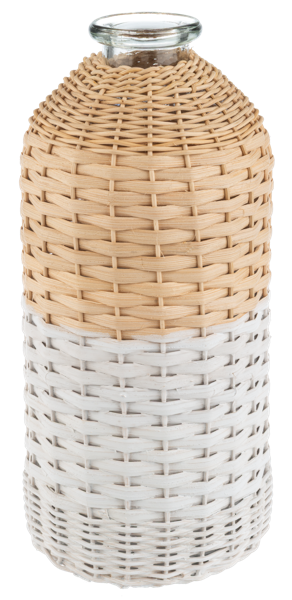 Ganz Wicker with Stripe Vase (2 pc. set)