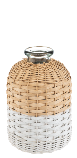 Ganz Wicker with Stripe Vase (2 pc. set)