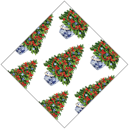 WH Hostess Christmas Tree Cocktail Napkin