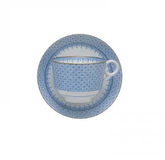 Mottahedeh Cornflower Teacup and Saucer