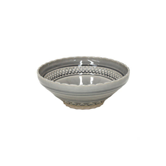 Costa Nova Cristal Grey Craquelee Cereal Bowl