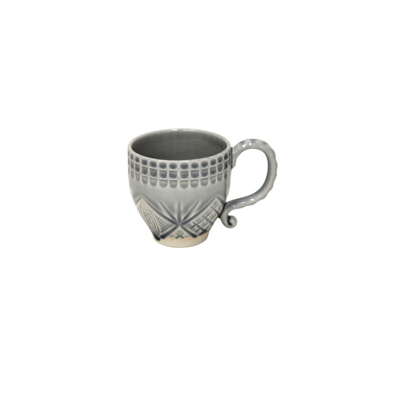 Costa Nova Cristal Cristal Grey Craquelee Mug