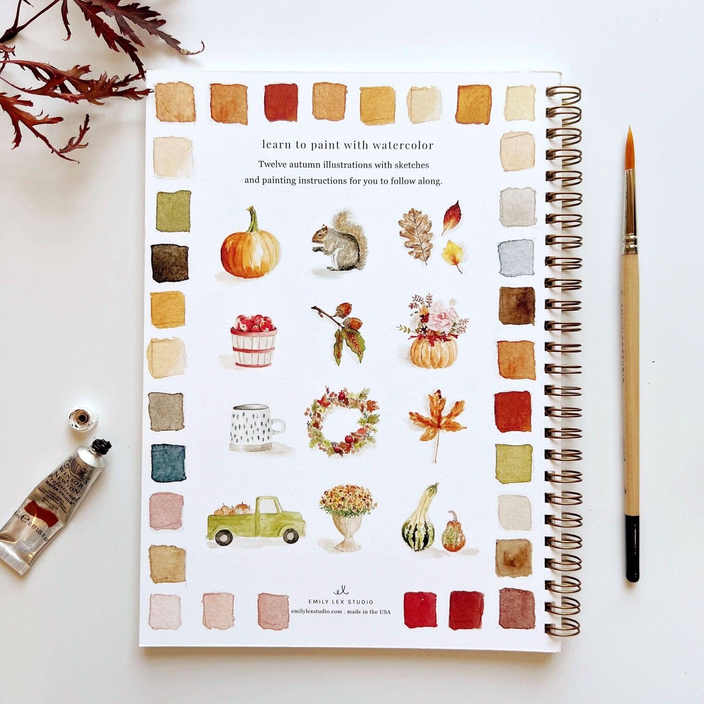The Porch Autumn watercolor workbook