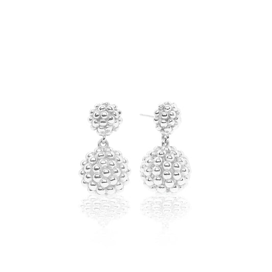 Capucine De Wulf Double Drop Earrings - Silver