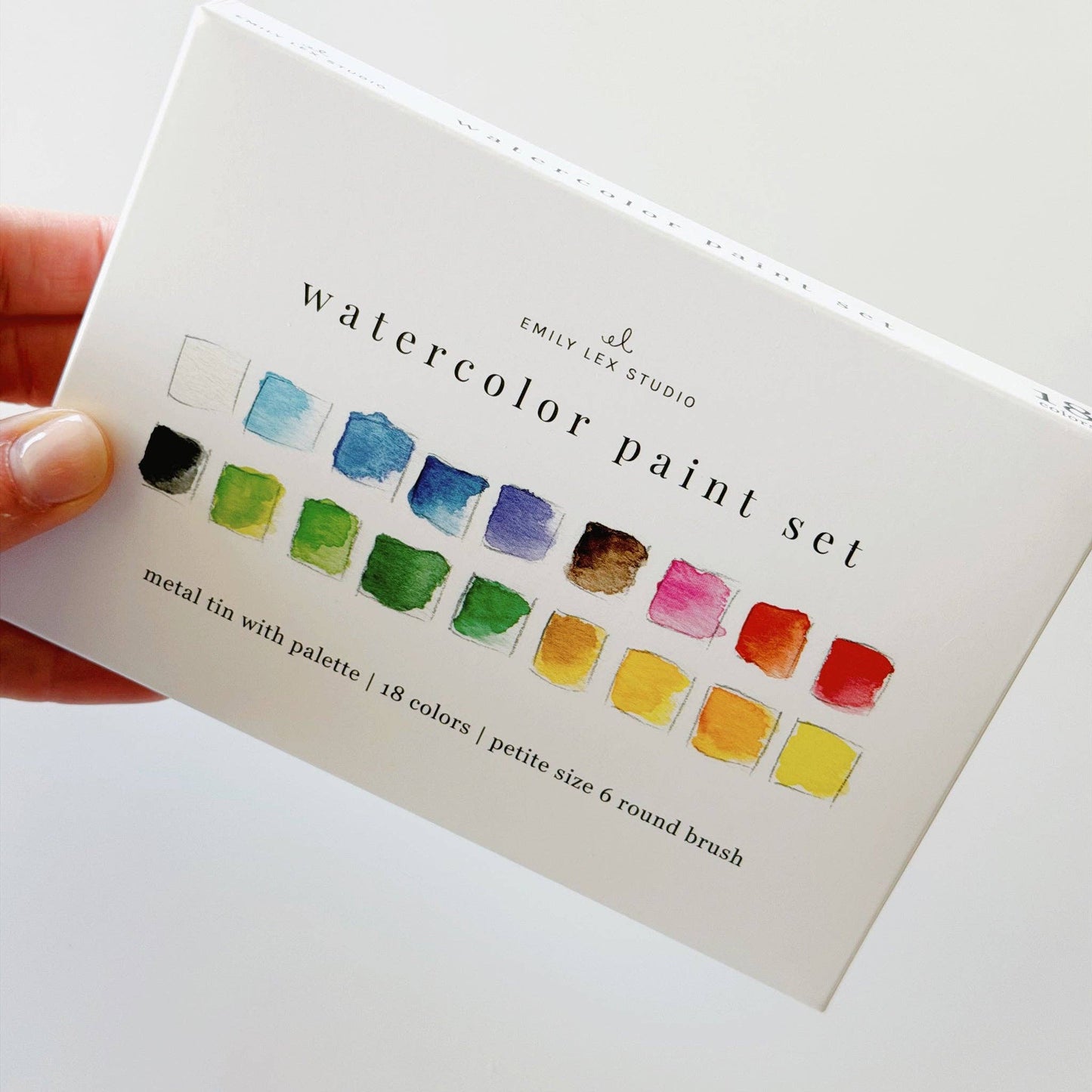 The Porch Watercolor paint set 18 colors with brush