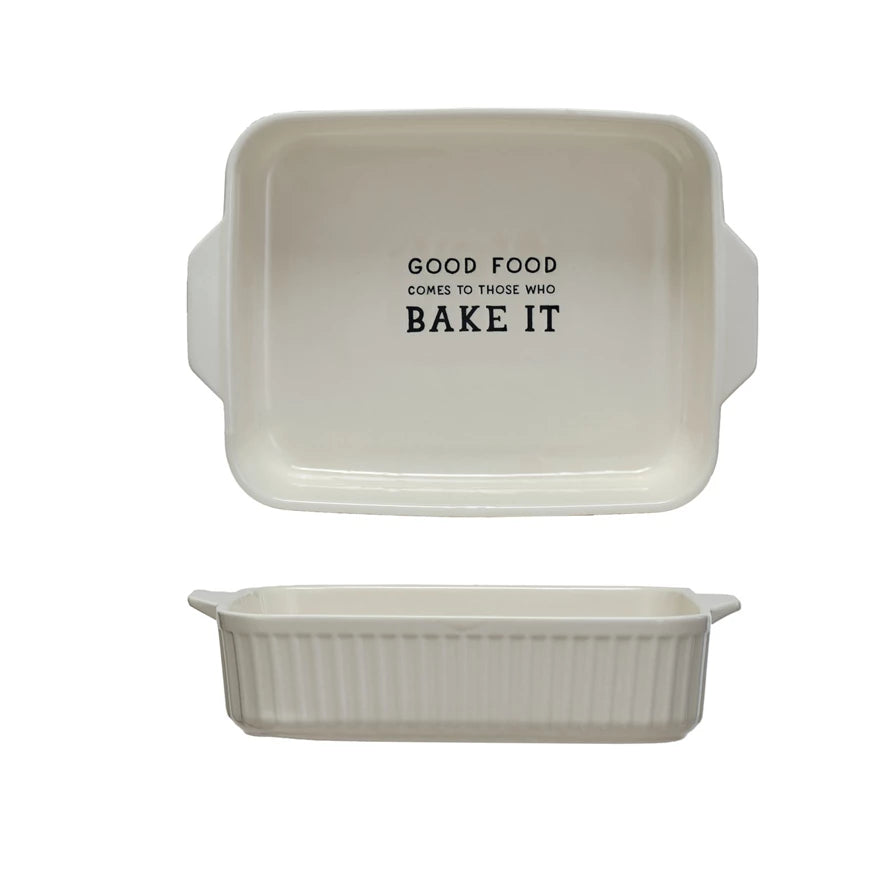 The Porch Creative Co-op Stoneware Baker