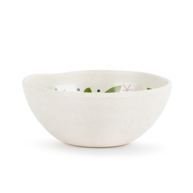 Demdaco Poinsettia Melamine Dip Bowl