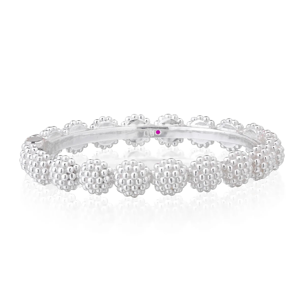 Capucine De Wulf Berry Eternity Hinged Bangle, S/M - Silver