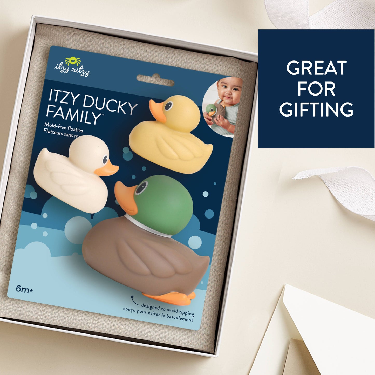 *The Porch NEW OPTION* Itzy Ducky Family™ - Bath + Water Table Toys: Duck