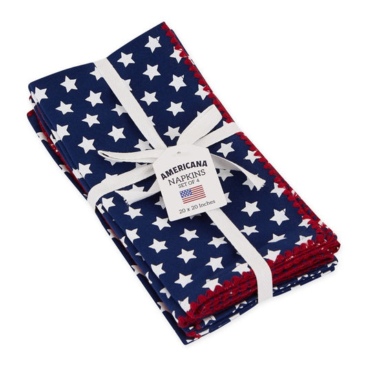 The Porch Design Imports Stars Napkin Set