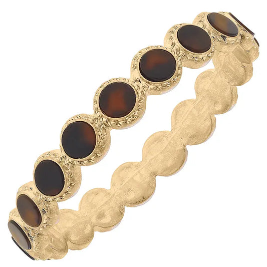 Canvas Style Tortoise Shell Bangle