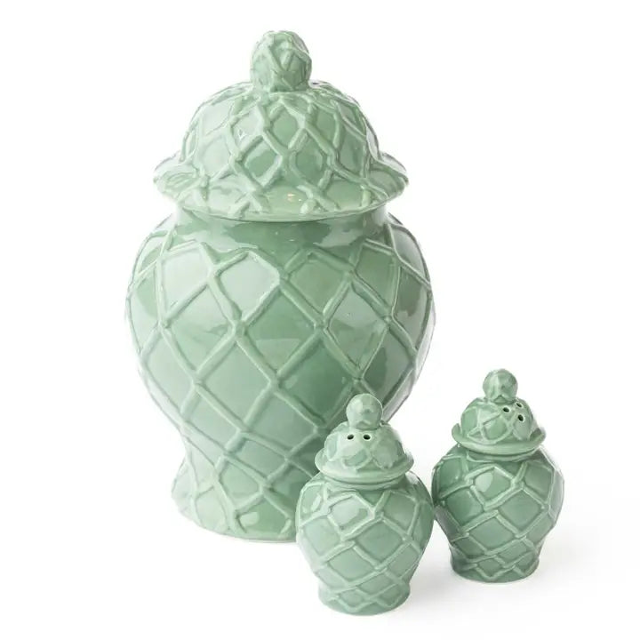8 Oak Lane Green Ginger Jar