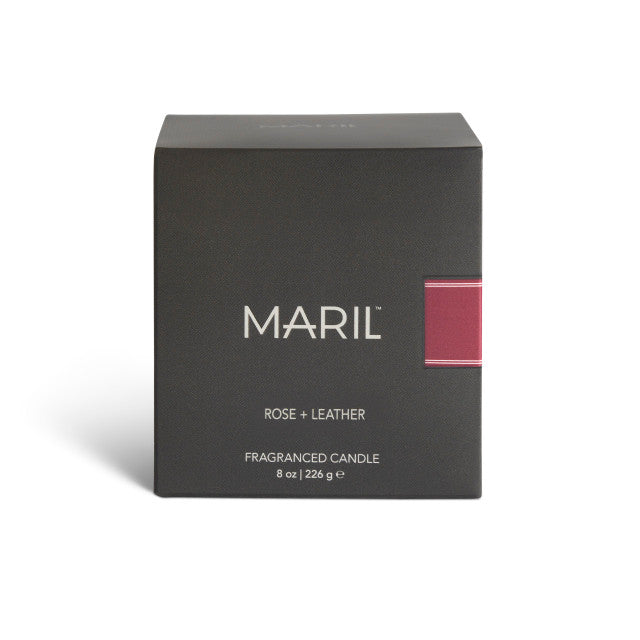 Demdaco Maril Rose + Leather 8 oz. Candle