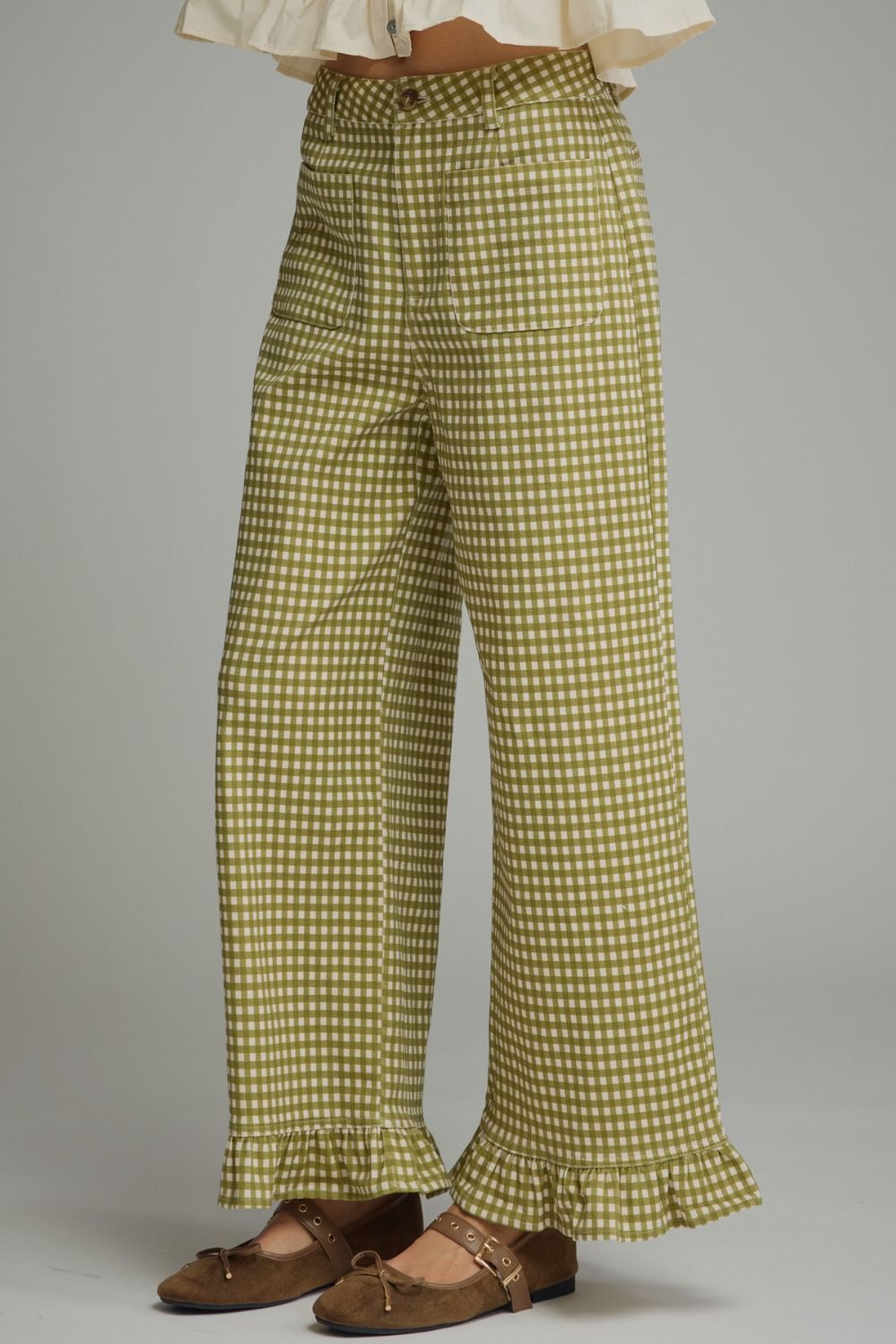 Plaid Olive Pants