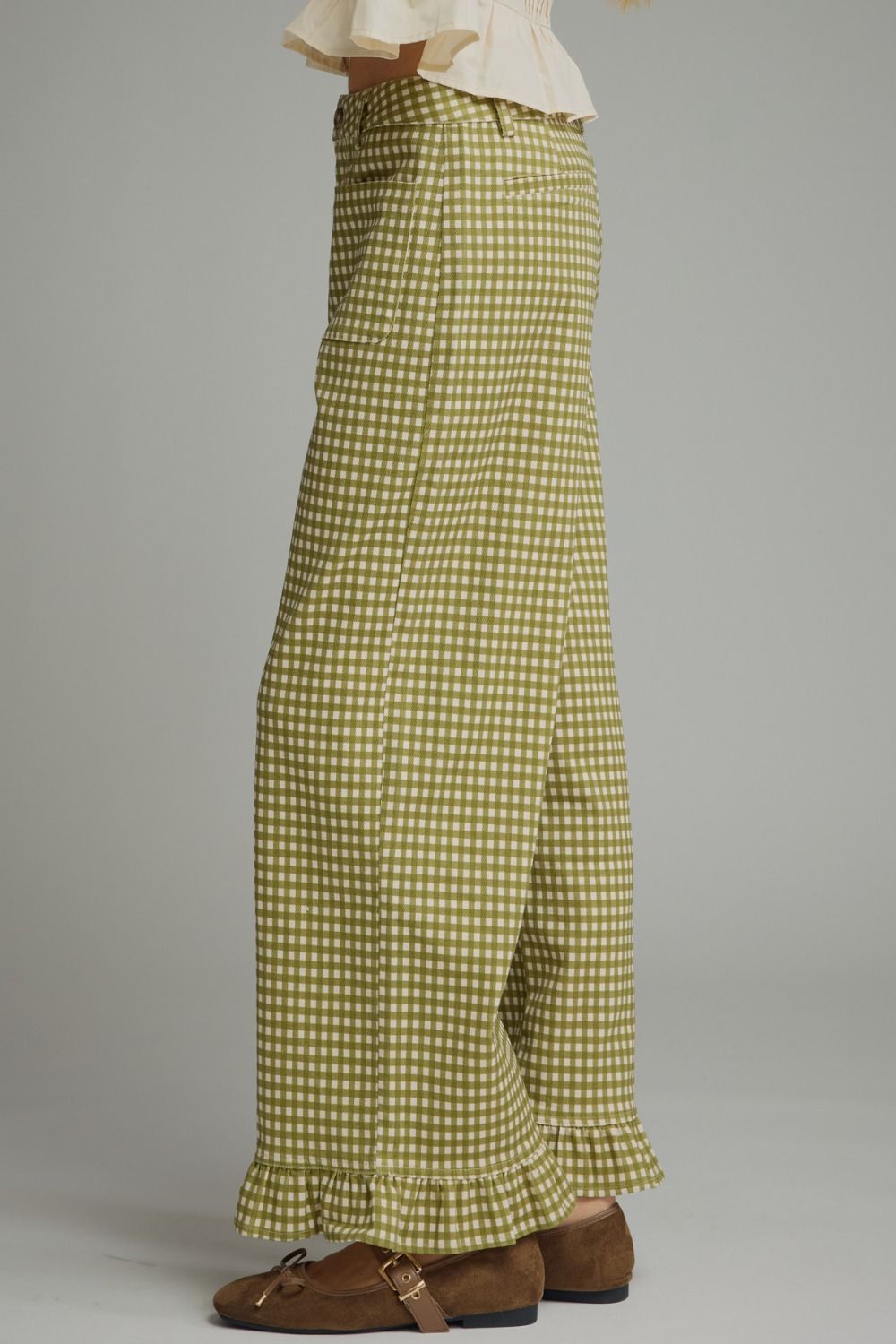 Plaid Olive Pants