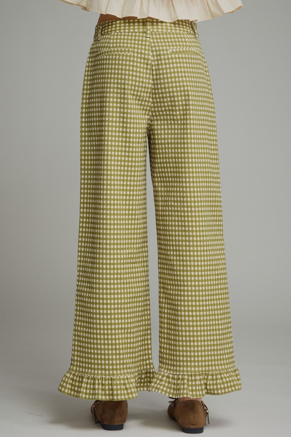 Plaid Olive Pants
