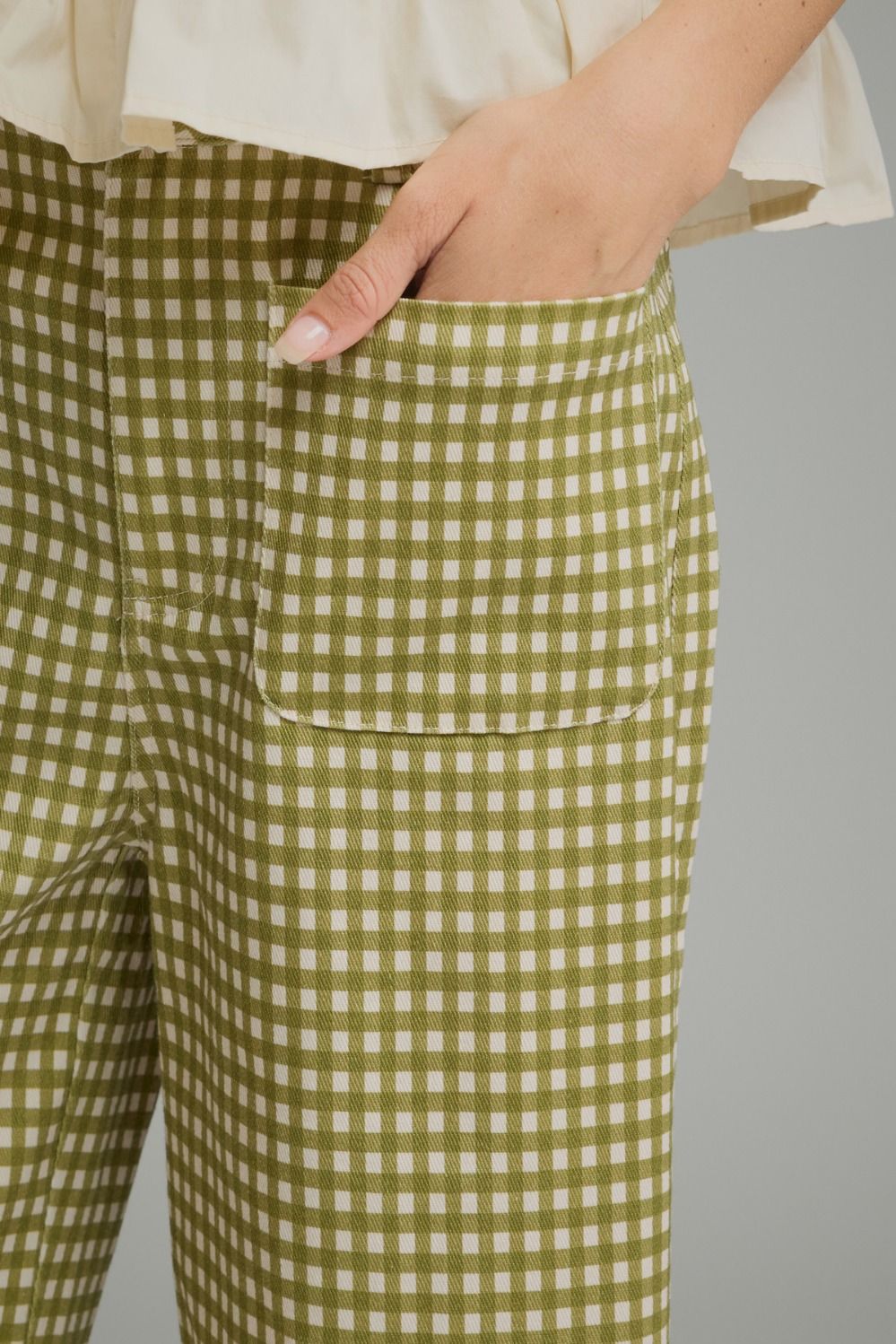 Plaid Olive Pants