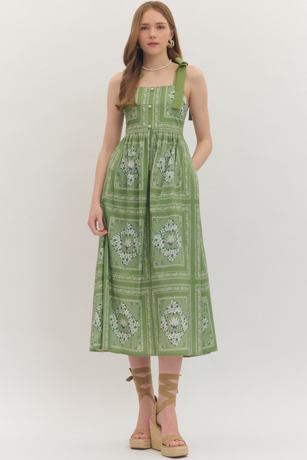 Matcha Spring Dress
