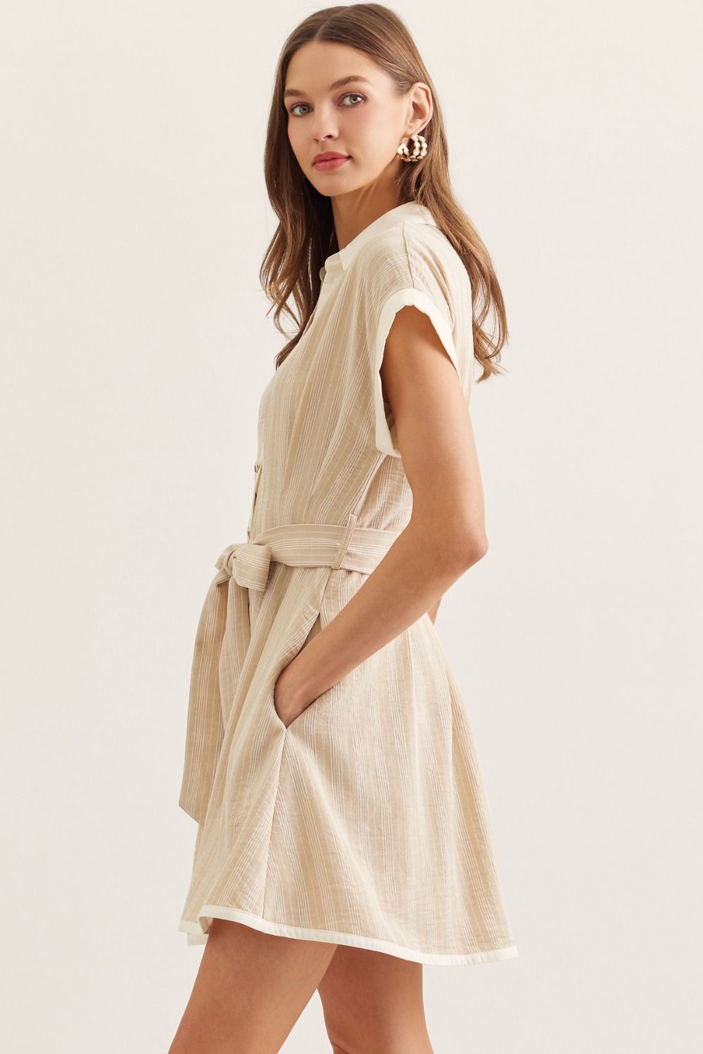 Timeless Tie Mini Dress