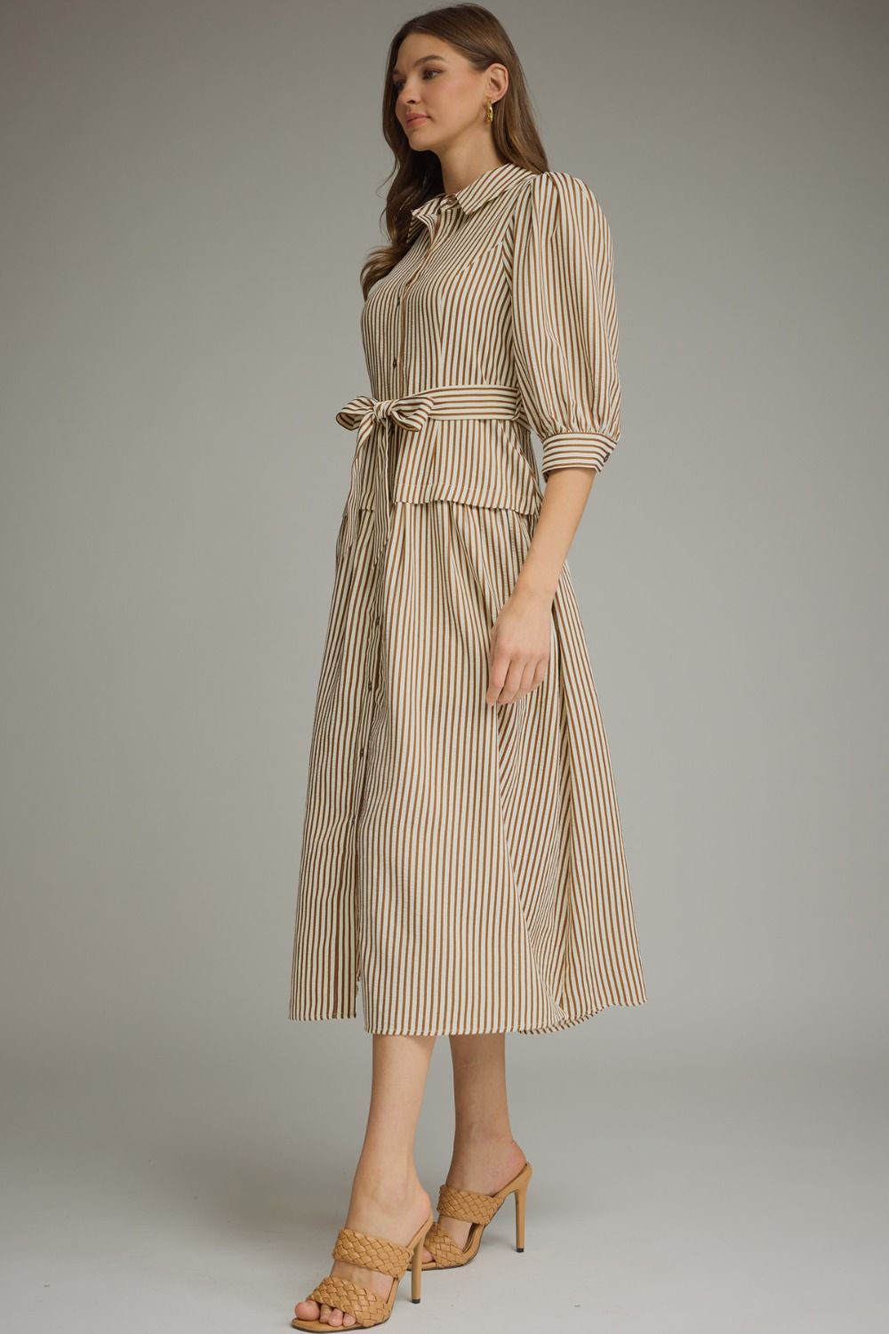 The Caramel Stripe Dress