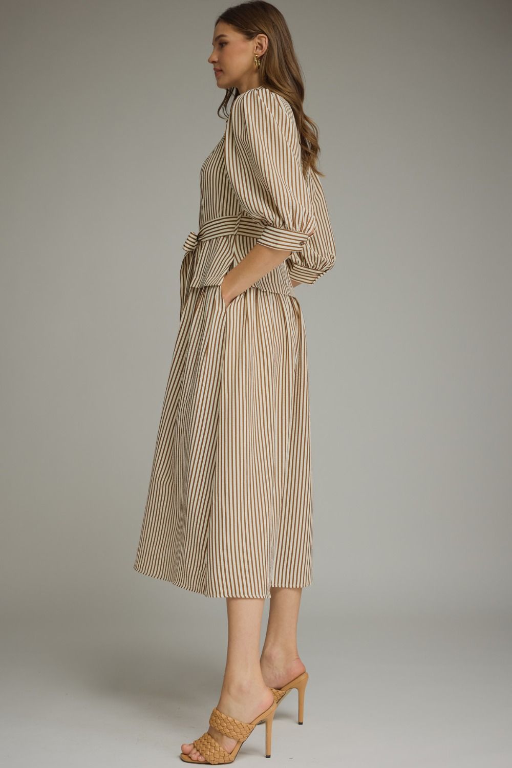 The Caramel Stripe Dress