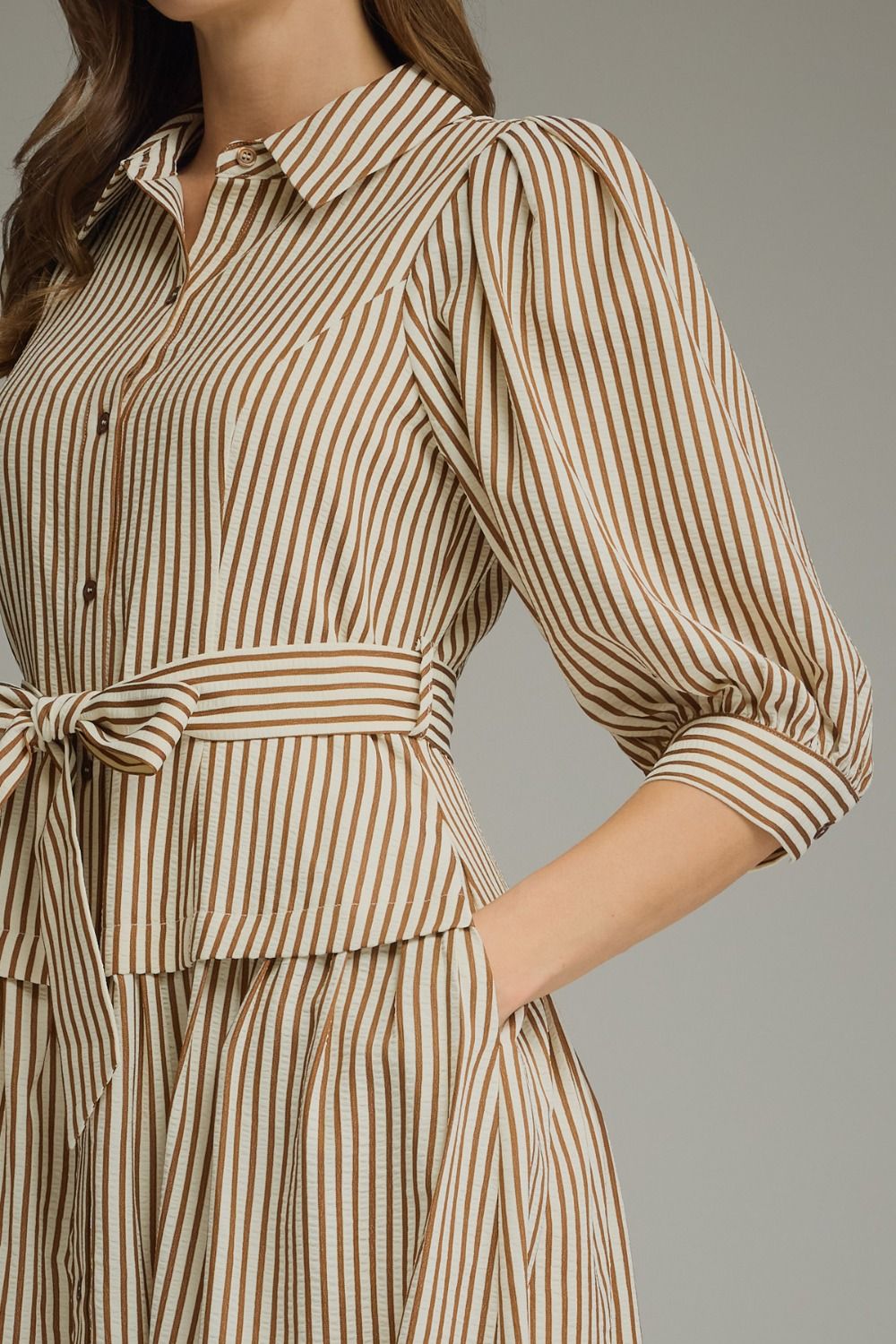 The Caramel Stripe Dress