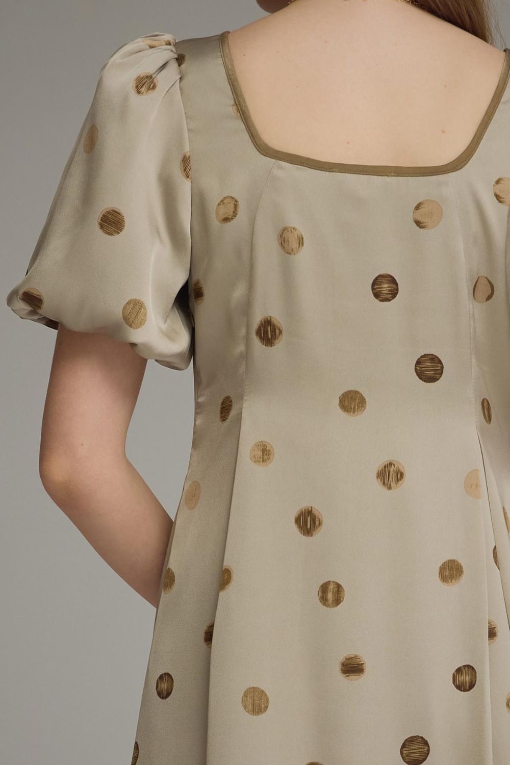Vintage Polka Dot Midi Dress