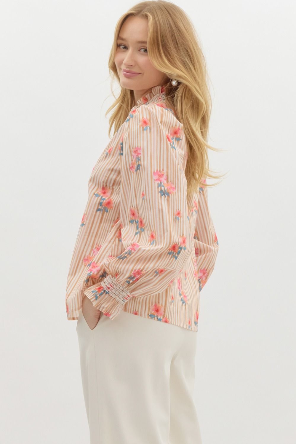 Floral Flow Long Sleeve Top