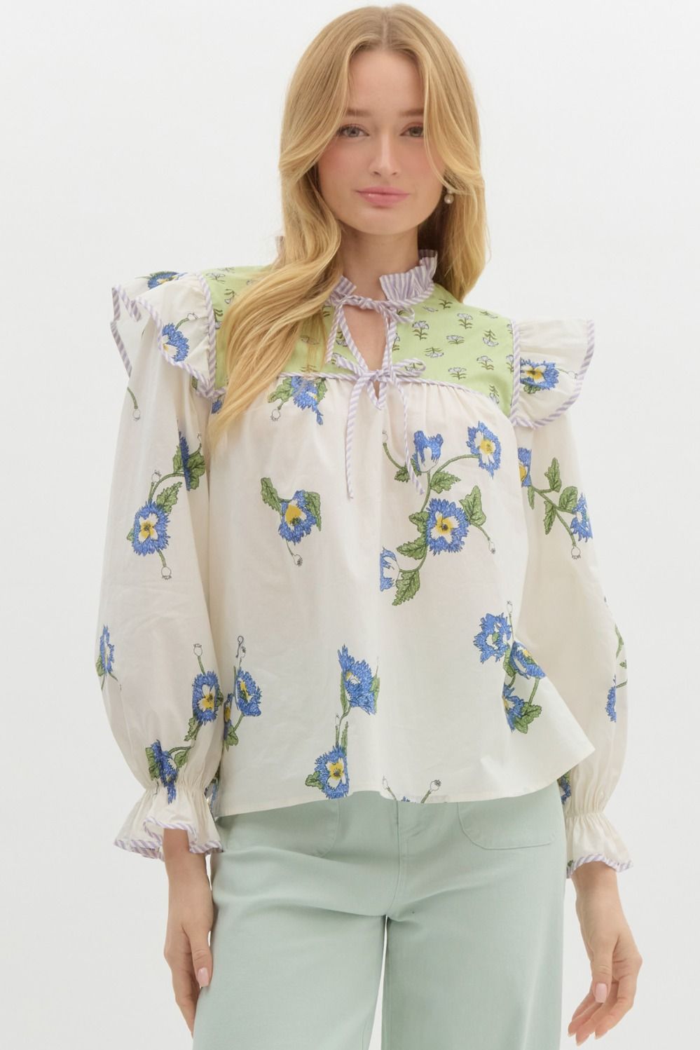 Ruffle Roo Short Sleeve Top