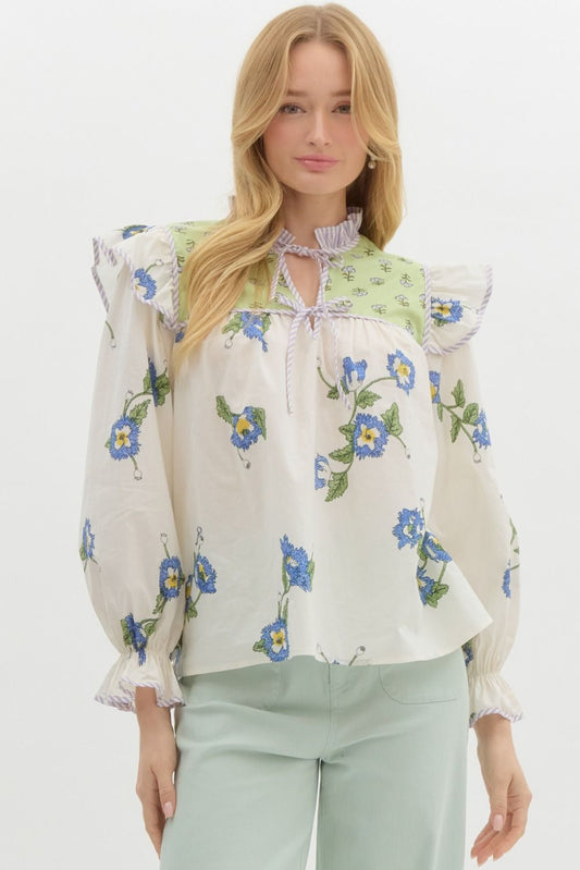 Ruffle Roo Short Sleeve Top
