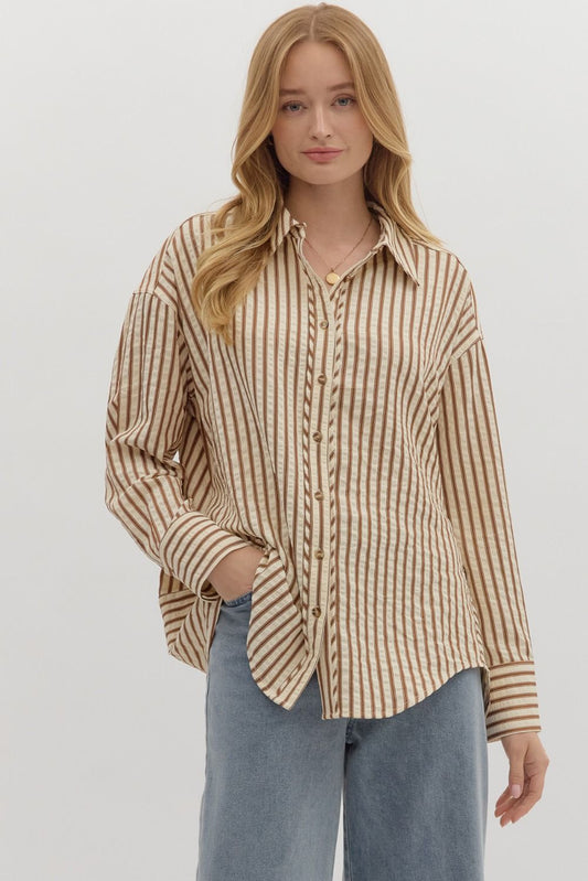 Stripe Hype Long Sleeve Top