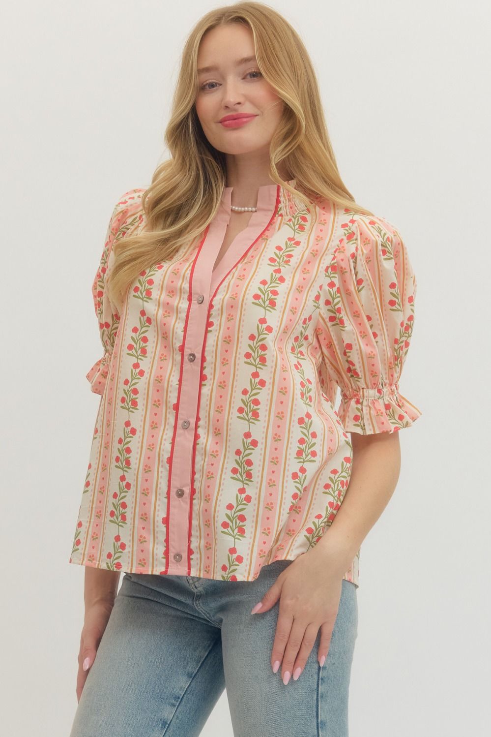Daisy Pop Short Sleeve Top