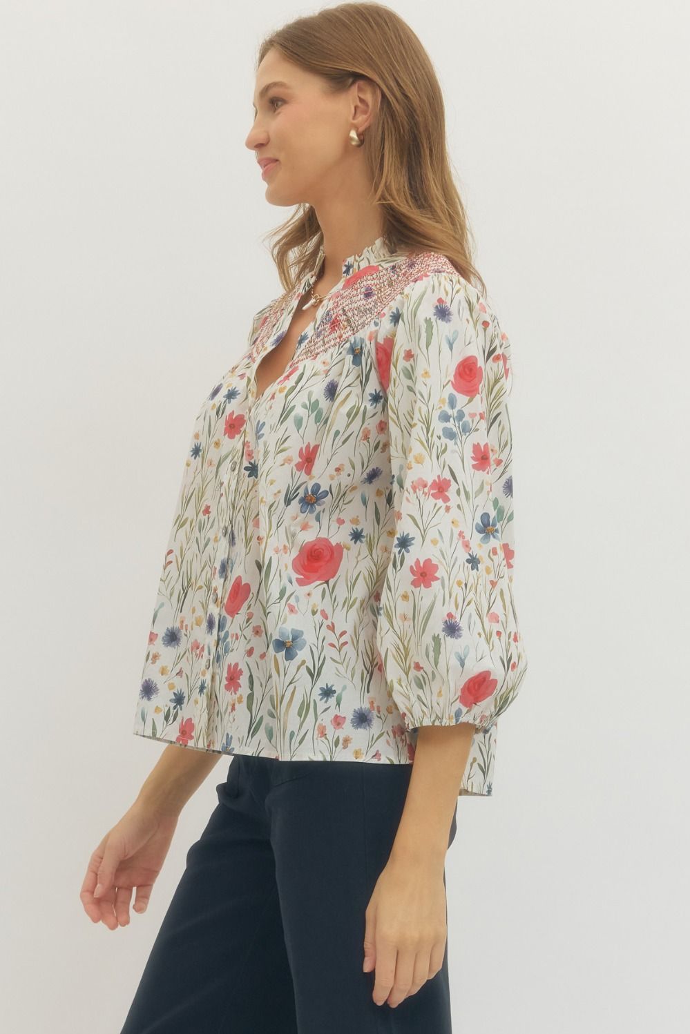 Botanical Breeze Short Sleeve Top