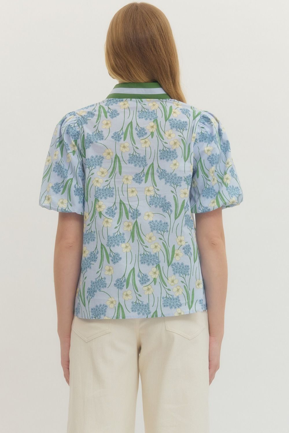 Vintage Floral Short Sleeve Top